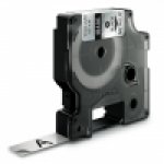 Dymo RHINO taśma poliestrowa trwała 12mm czarna na