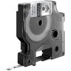 Dymo RHINO taśma poliestrowa trwała 6mm czarna na metalicznym