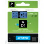 Dymo taśma do drukarek etykiet, D1 45016 | 12mm x 7m | czarny / niebieski