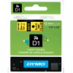 Dymo taśma do drukarek etykiet, D1 45018 | 12mm x 7m | czarny / żółty