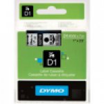 Dymo taśma do drukarek etykiet, D1 53710 | 24mm x 7m | czarny / przezroczysty