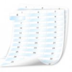 Dymo XTL™  1008 szt. laminowanych etykiet na kable i przewody (54 mm x 23 mm) -