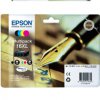 Tusz Epson T1636 XL do WF-2520NF/2530WF/2510WF | 12.9(BK), 3 x 6.5ml(COL) | CMYK