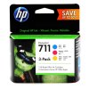 Tusz HP 3-Pack 711 | 3 x 29ml | Cmy/Magenta/Yellow