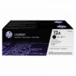 Zestaw dwóch tonerów HP 12A do LaserJet 1010/1012/1015 | 2 x 2 000  str. |
