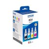 Zestaw tuszy Epson EcoTank T664 do L100/110/200/210 | 4x70ml |